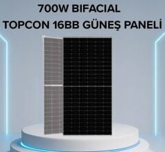TOPCON BIFACIAL 700W HALF-CUT GÜNEŞ PANELİ