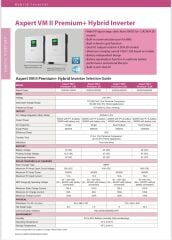 Max 48V 6200 Watt (6.2KVA) Hibrit İnverter (100A Mppt Solar Şarjı) VM II-Premium