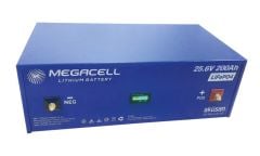 Megacell 25.6V 200Ah LiFePO4 Lityum Demir Fosfat Akü