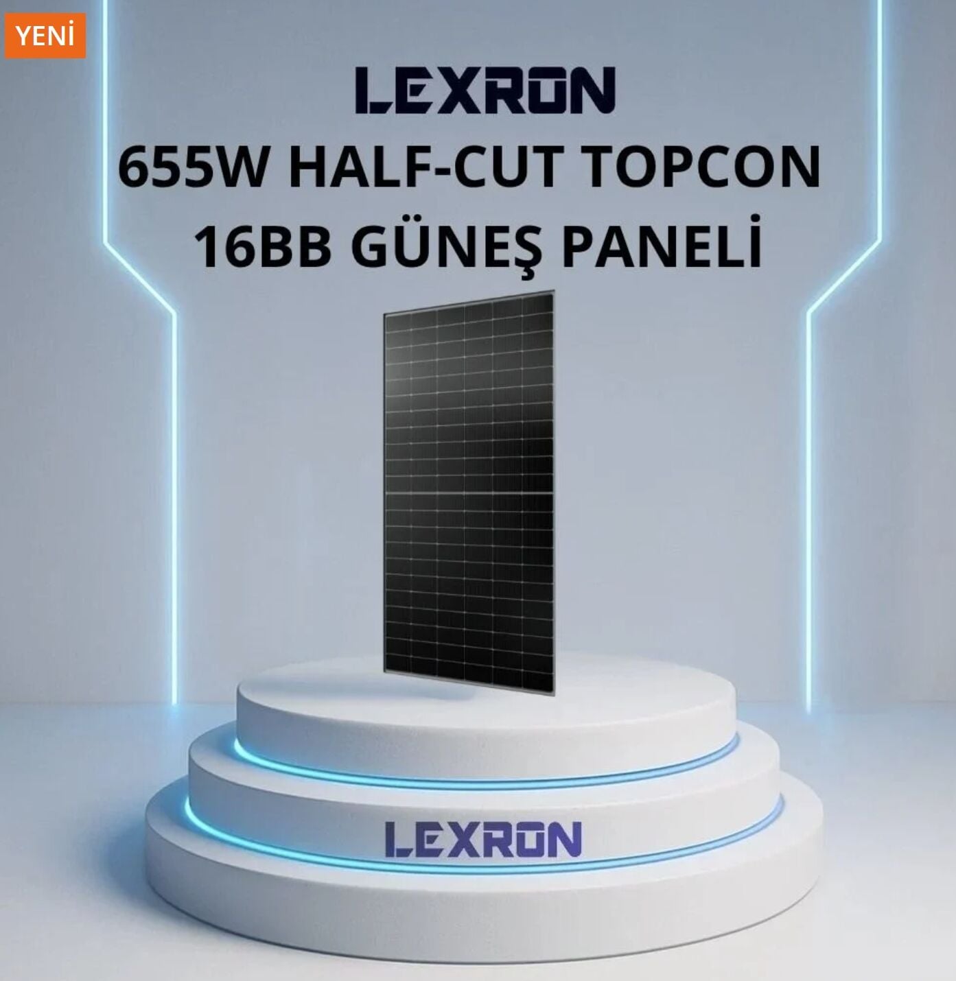655W HALF-CUT TOPCON 16BB GÜNEŞ PANELİ (Kargo bedeli hariçtir)
