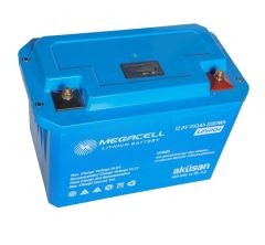 Megacell 12.8V 120Ah LiFePO4 Lityum Demir Fosfat Akü-YENİ
