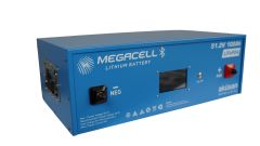 Megacell 51,2V 100Ah LiFePO4 Lityum Demir Fosfat Akü(Bluetooth)