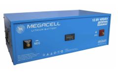 Megacell 12.8V 400Ah LiFePO4 Lityum Demir Fosfat Akü