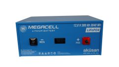 Megacell 12.8V 300Ah LiFePO4 Lityum Demir Fosfat Akü(Bluetoothlu)