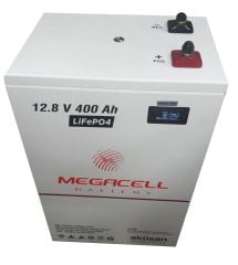 Megacell 12.8V 400Ah LiFePO4 Lityum Demir Fosfat Akü(Prizmatik)(Bluetoothlu)