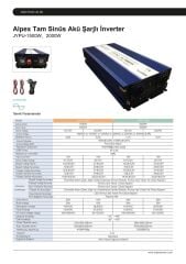 24V-2000 Watt Ups (Şebeke Şarjlı) Tam Sinüs İnverter